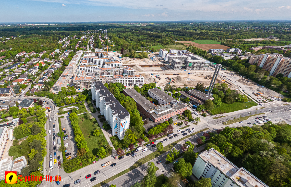 09.05.2023 - Baustelle Alexisquartier und Pandion Verde in Neuperlach